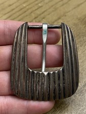 Sterling Silver Douglas Magnus Heartline Santa Fe NM Heavy Ranger Belt Buckle