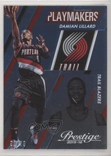 2015-16 Panini Prestige Playmakers Light Blue 92/99 Damian Lillard #7 7zf