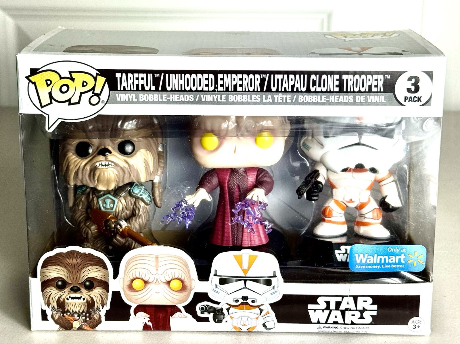 Funko Pop Vinyl Star Wars 3 Pack Revenge of the Sith Walmart (Exclusive)