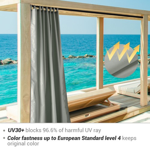 Tenda da esterno 54"x96" linguetta superiore tendaggio UV30+ pergola veranda cortile cabana confezione da 20 - Foto 4 di 9