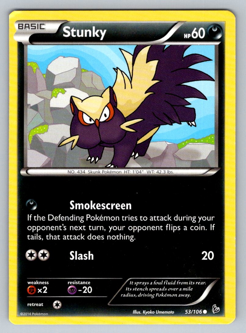 Pokemon Stunky SWSH02: Rebel Clash 114/192 LP