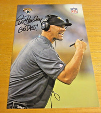 Gus Bradley Coach Autographed 6.5X10 Photo NFL Football Jacksonville Jaguars