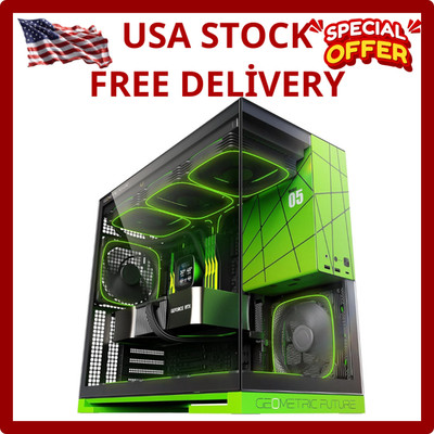 M5 Tempered Glass Mid Tower, E-ATX/ATX Gaming Case, 1.2Mm Steel, Type C, Toolles