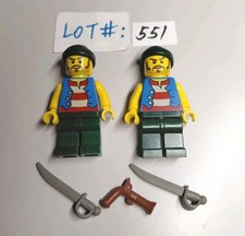 Lego Pirates Lot of 2 Pirate Minifigures (624...