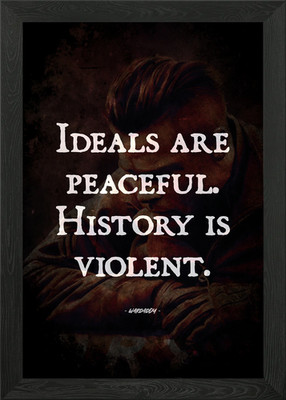 Ideale vs. Geschichte Gerahmtes Wandbild Poster Leinwanddruck Bild