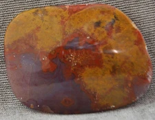 Mexican Agate Free Form Cabochon 24 grams 59.27 X 44.75 X 7.08MM