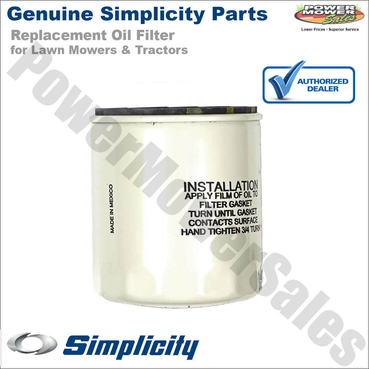 OEM Snapper, Ferris Hydro Oil Filter for Lawn Mowers 7062294 62294