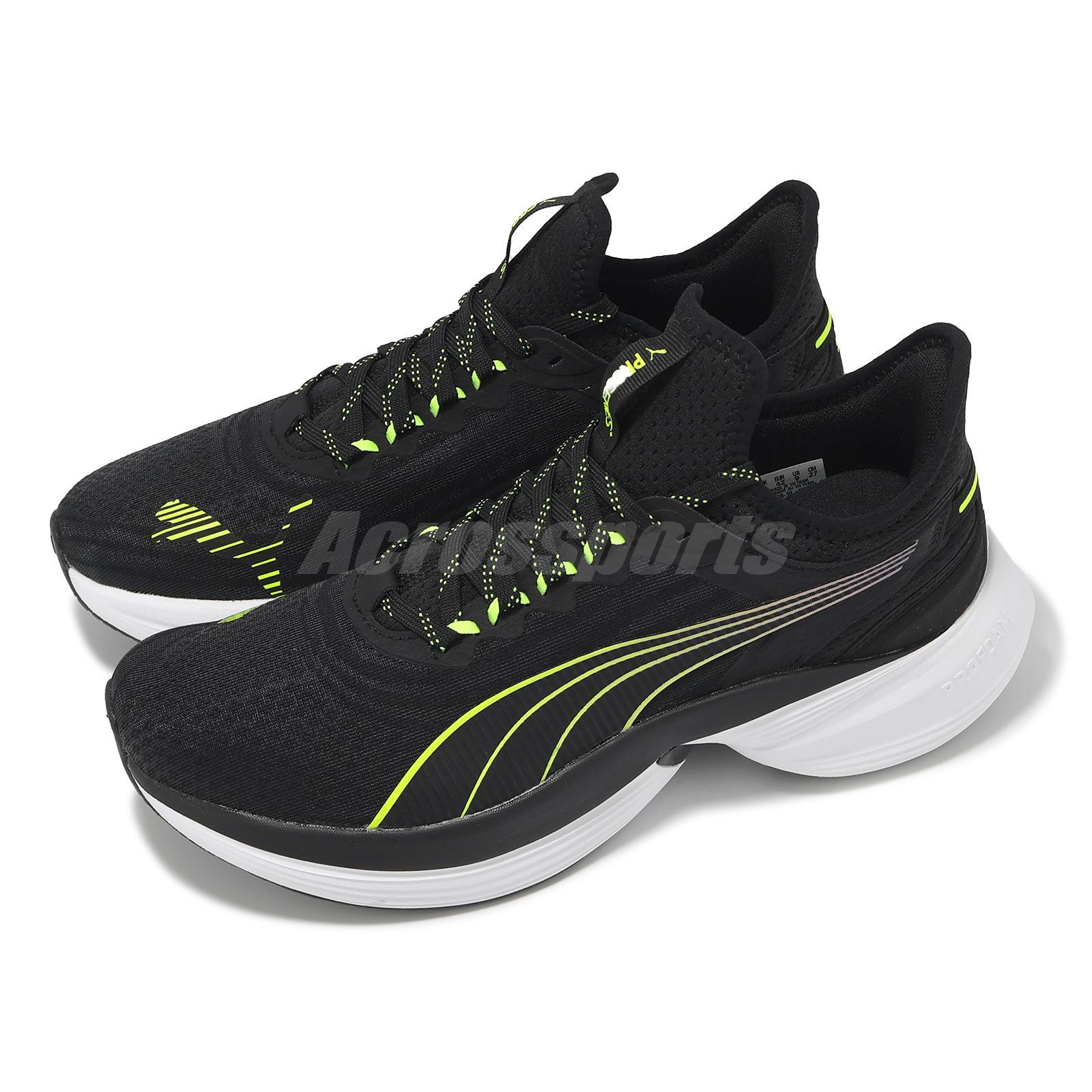 Puma Conduct Pro Black White Men Unisex Road Running Jogging Shoes 379438-18