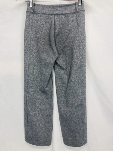 Ivivva Athletica Gray Yoga Pants Pockets Size 12 Girls Lululemon Flare Legging - Picture 2 of 7