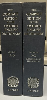 語学・辞書・学習参考書 THE COMPACT OXFORD ENGLISH DICTIONARY Amazon.com: The Compact Edition of The Oxford English