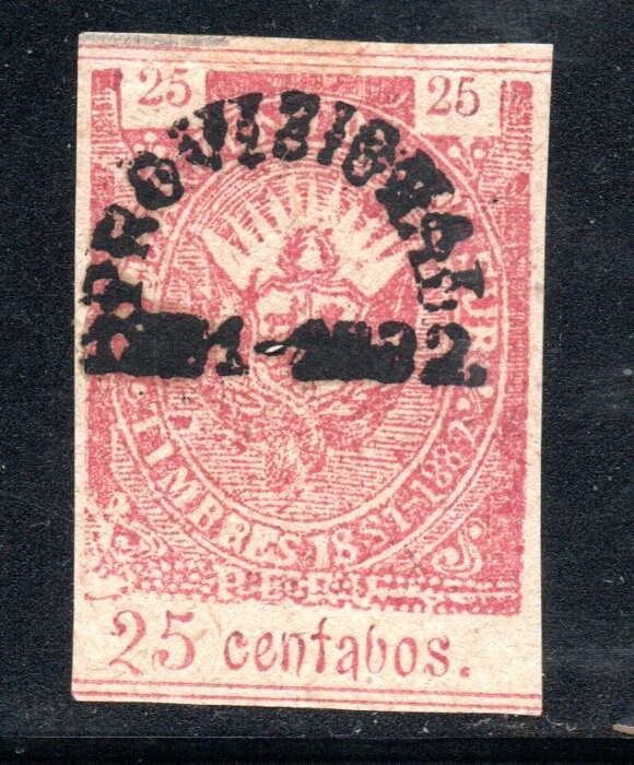 PERU, STAMP PROVISIONAL AREQUIPA  OVPT 1881-1882,  GUERRA DEL PACIFICO CHILE #65