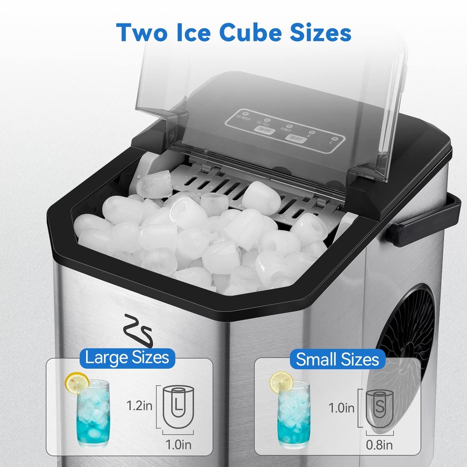 Ice Maker Countertop, 10,000pcs/26Lbs/Day, Portable Ice Machine with