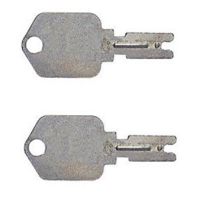 Set of 2 Ignition Keys fits Hyster fits Ingersoll Forklift Rollers 51335040