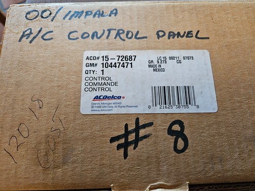 00 01 02 03 Chevy Impala Monte Carlo Heater AC Control module 10447471 - Picture 2 of 6