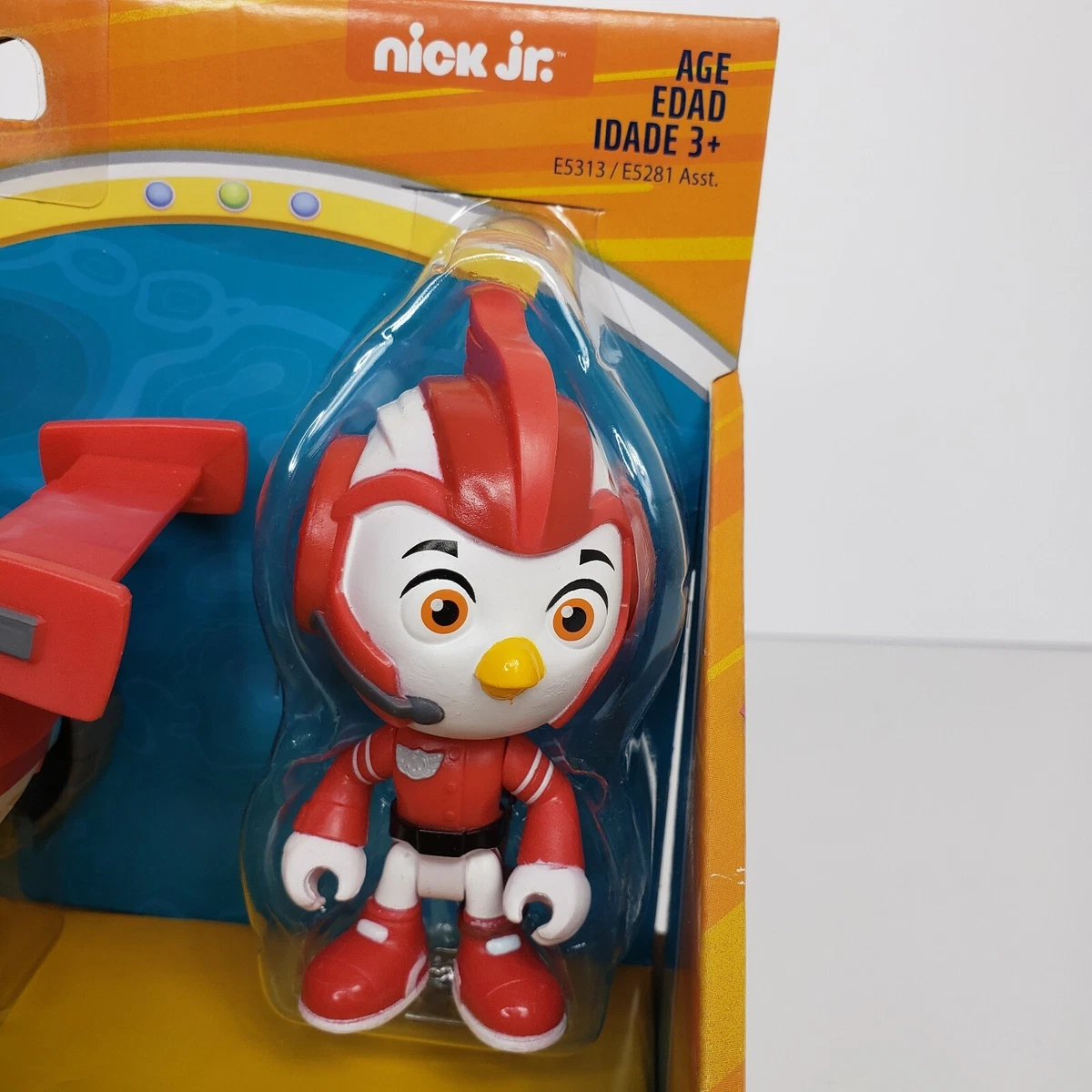 Nick Jr Top Wing Action Figure Vehicle Rod Rooster ATV Red Road