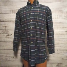 Vintage 90s Chaps Ralph Lauren Shirt Mens M Button Up Multicolor Plaid Designer
