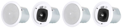 4) JBL Control 24CT 4'' 70v Commercial Restaurant/Bar/Cafe White Ceiling Speakers