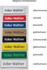 T&uuml;rschild , Klingelschild , Briefkastenschild , incl.Gravur