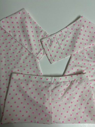Leggings leggeri icona abbigliamento rosa a pois tutto spandex elasticizzato - Foto 4 di 6