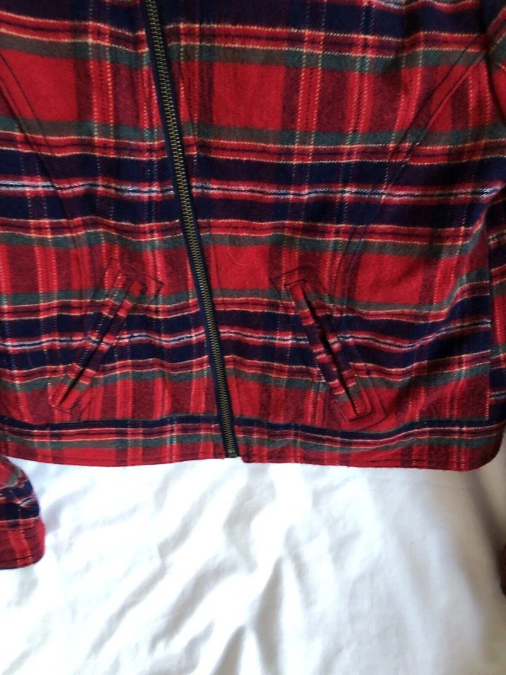 Chaqueta a cuadros Justice Girls talla 16 Foto 4 de 4