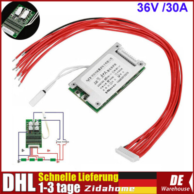 10S 36 V 30A Li-Ion Zelle Batterie Schutz BMS PCB Platine Werkzeug Balance Kit