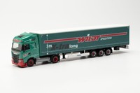 "Herpa 314947 - Iveco S-Way Lng Gardinenplanen-Sattelzug 15 M \"Wildt\". 1:87"