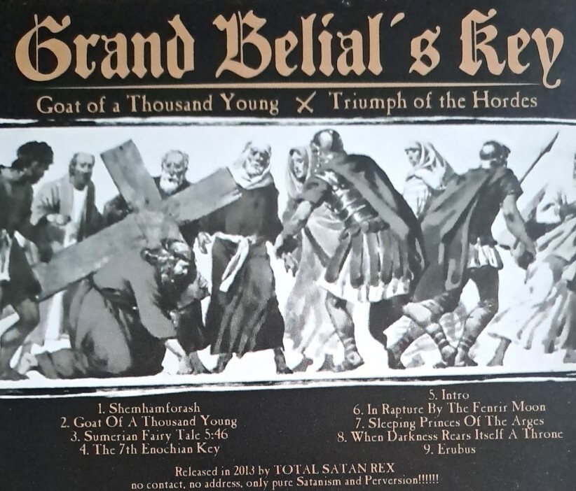 GRAND BELIAL'S KEY Goat Of A Thousand Young CD New !!! Never