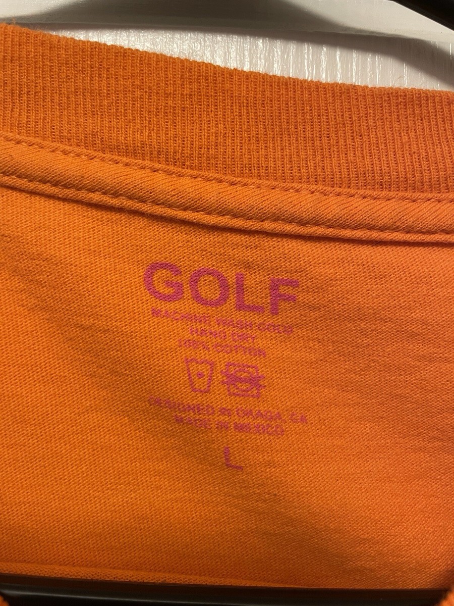 Tyler The Creator Orange GOLF T-Shirt Large L Scum F*ck Flower Boy
