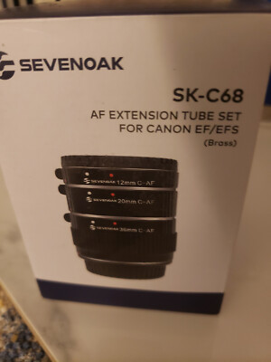 Sevenoak SK-C68 AF Extension Tube Set For Canon EF/EFS (brass)