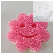 New Scrub Mommy Scrub Daddy Sponge & Caddy Yellow/Pink 