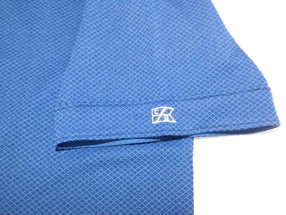 Cutter & Buck Dry Tec Mens Blue Long Sleeve Button Shirt Size L - Image 3 of 4