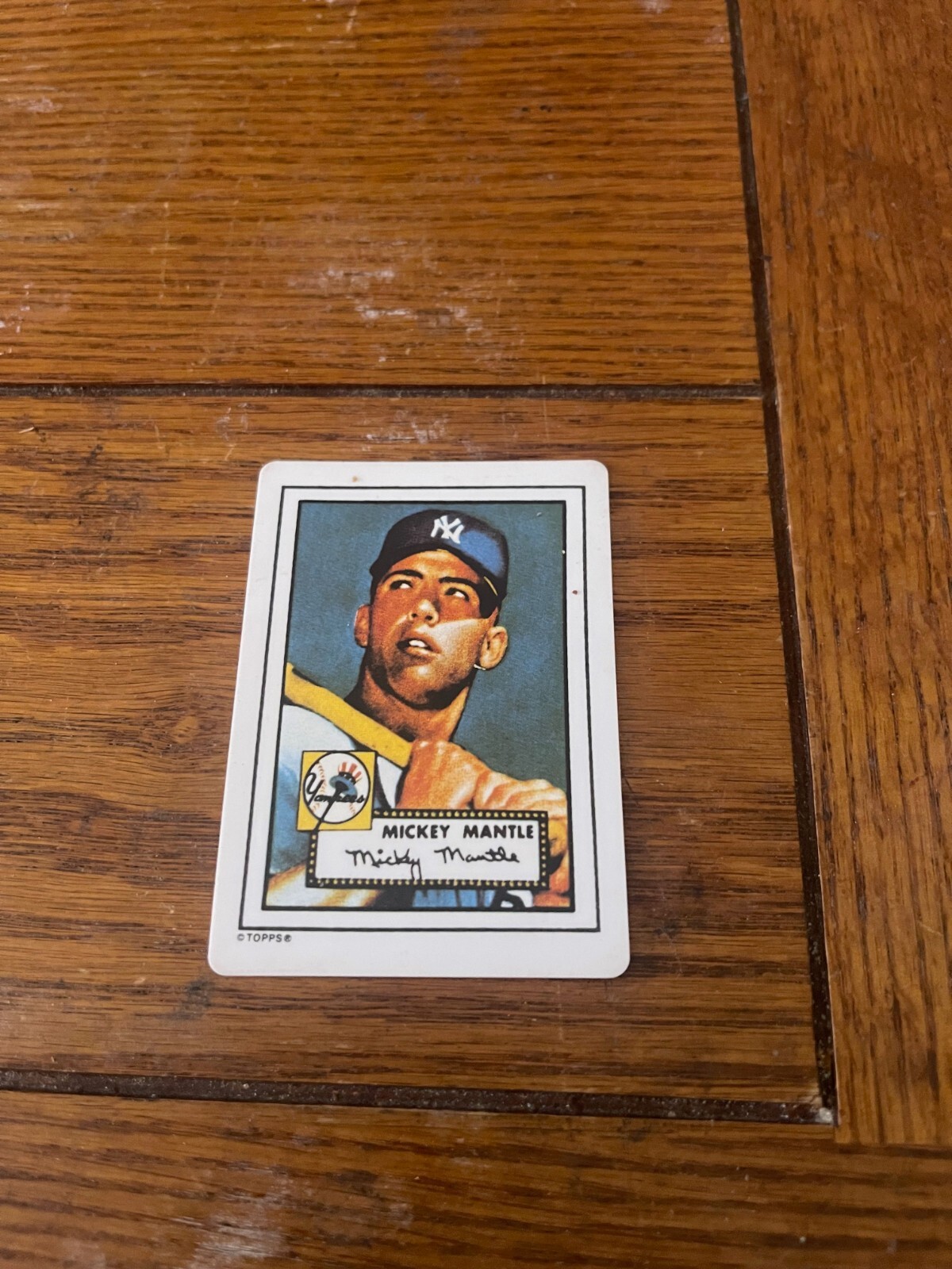 Vintage R & N Topps Porcelain Baseball Card MICKEY MANTLE eBay