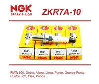 4 NGK GlüHkerzen Candela Mito Grande Punto 500 Panda Ypsilon Qubo 1.2 1.4