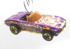 Christmas Ornament for 1966 Chevy Corvette Purple Orange Gold