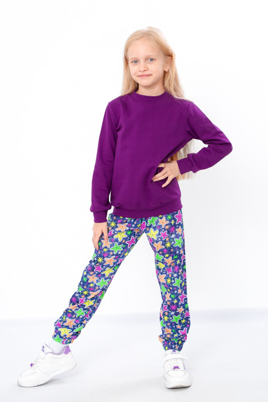 Pants (Girls), Demi-season,  Nosi svoe 6155-024-5 (zirky-riznokolorovi)