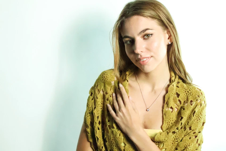 Bufanda de Lujo Hecha a Mano en Grecia Olvídame Nudo Griego Amor Regalo para ella San Valentín Foto 3 de 4