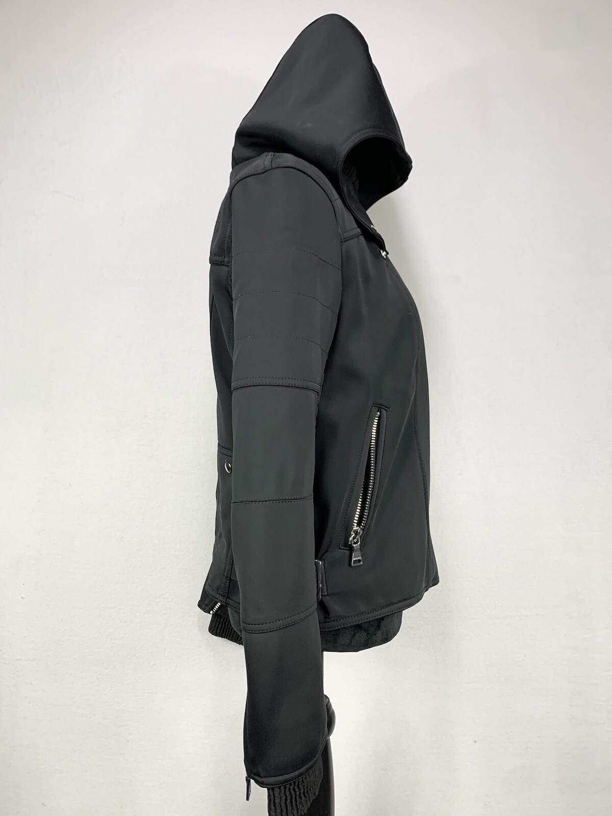 Express Women’s Medium Black Lined Motorcycle Bom… - image 5