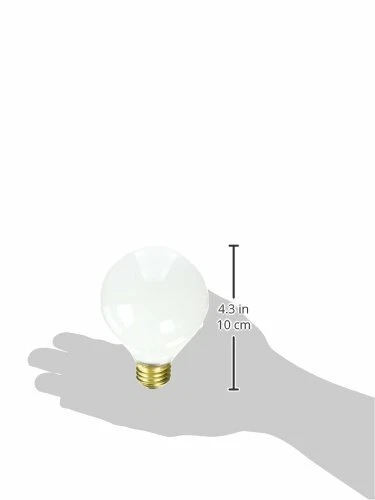 Bulbrite 40G25WH3 40W G25 Globe 130V Medium Base Light Bulb, White - Image 2 of 2