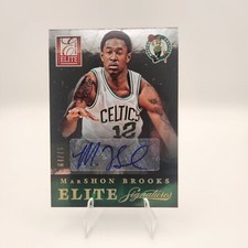 2013-14 Panini Elite MarShon Brooks Auto Numbered #64/75 Celtics