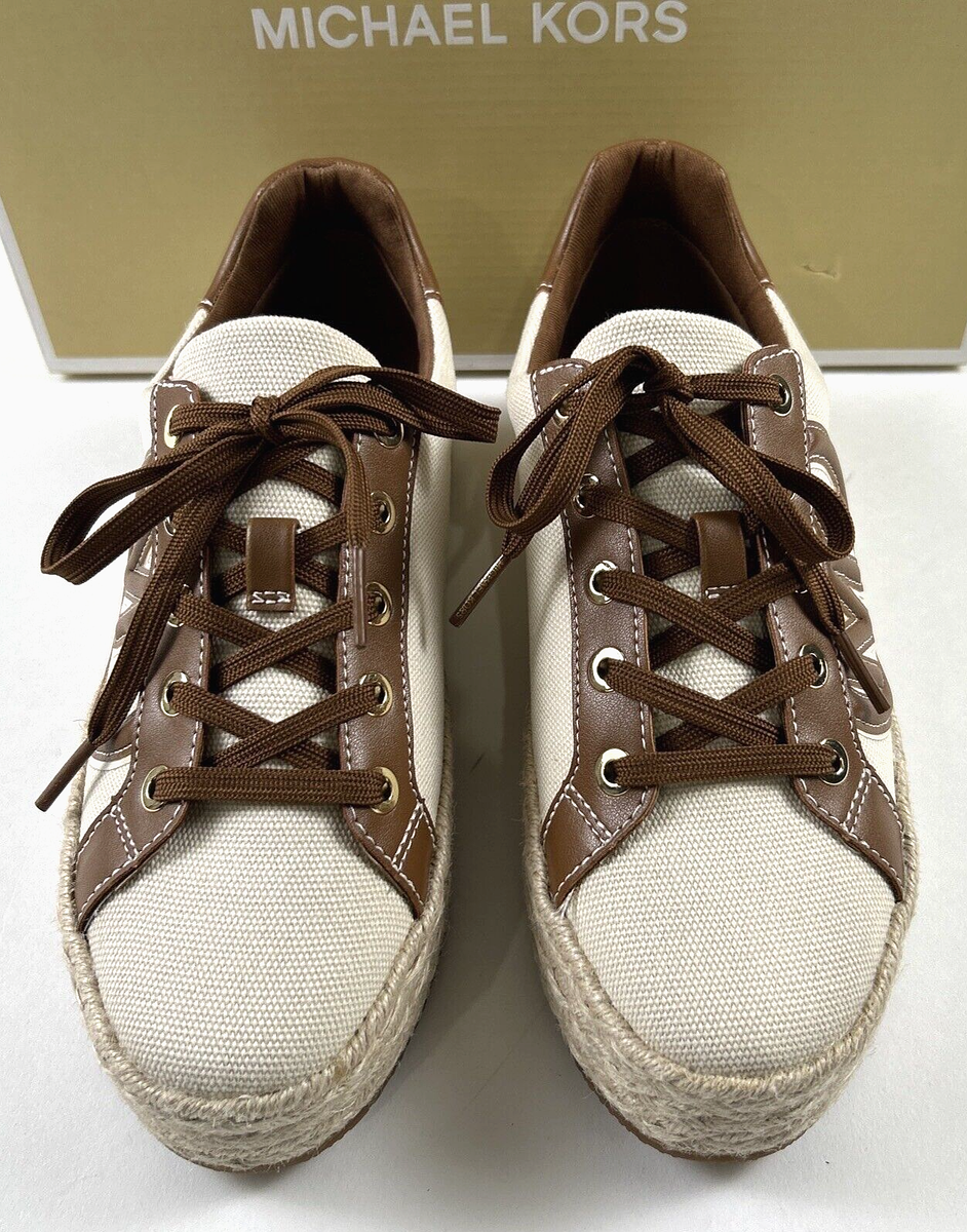 MICHAEL KORS Size 6 Women's Shoes Espadrille Cream MK Bombe