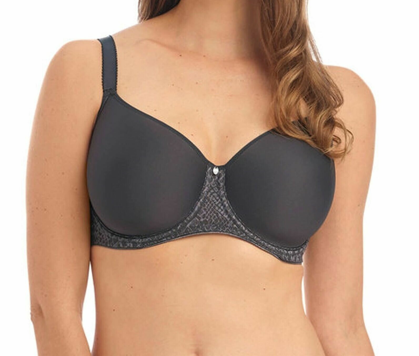 Fantasie Envisage Bra Slate Grey Size 32H Padded Spacer Full Cup T-Shirt 6912