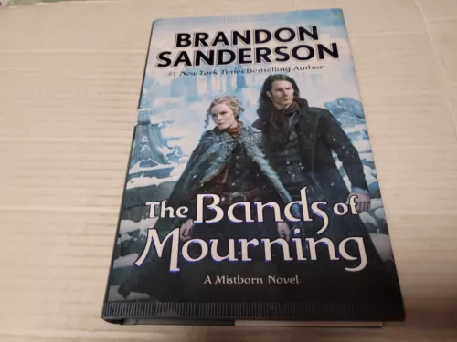 Bands of Mourning by Brandon Sanderson (2016, HC) SIGNED 1st/1st TIPPED IN PAGE