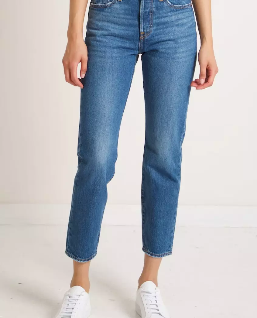 Levis Wedgie Icon Fit Ankle Jeans Womens 26 Medium Wash Premium 228610110