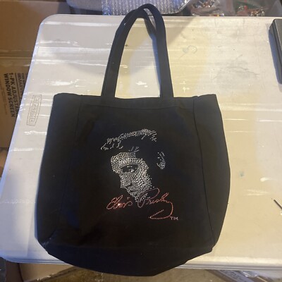 Elvis Presley Rhinestone Portrait Tote Bag By Graceland