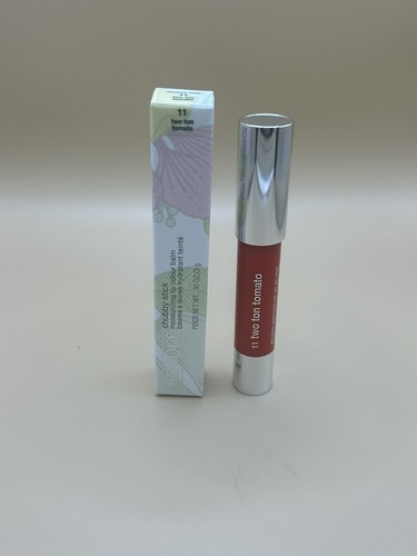 CLINIQUE Chubby Stick Moisturising Lip Colour Balm 11 two ton tomato 3g BN fulls - Picture 3 of 4
