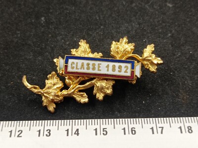 Broche Ancienne Dorée Vintage - Métal - Réf. 492 - Occasion