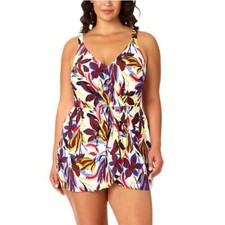 Sonnet Shores Floral Swim Dress Plus Sizes 16W, 18W, 20W, 22W, 24W New