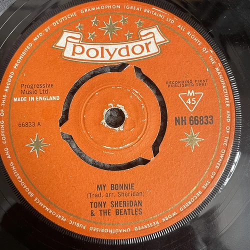Tony Sheridan & The Beatles – My Bonnie 7" Vinyl Record EARLY UK Press 1963 READ