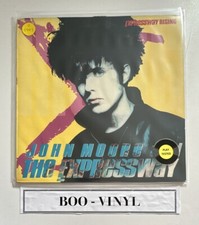 JOHN MOORE & EXPRESSWAY - RISING ~ 1989 ~ 10 TRACK VINYL  LP EX  / VG+