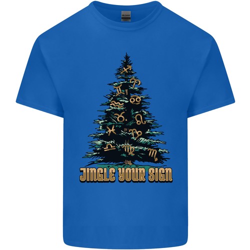 Jingle Your Star Sign Funny Christmas Xmas Mens Light Cotton T-Shirt - Picture 2 of 29